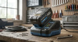 Batteria al litio da 18V e caricabatterie rapido per trapano avvitatore cordless