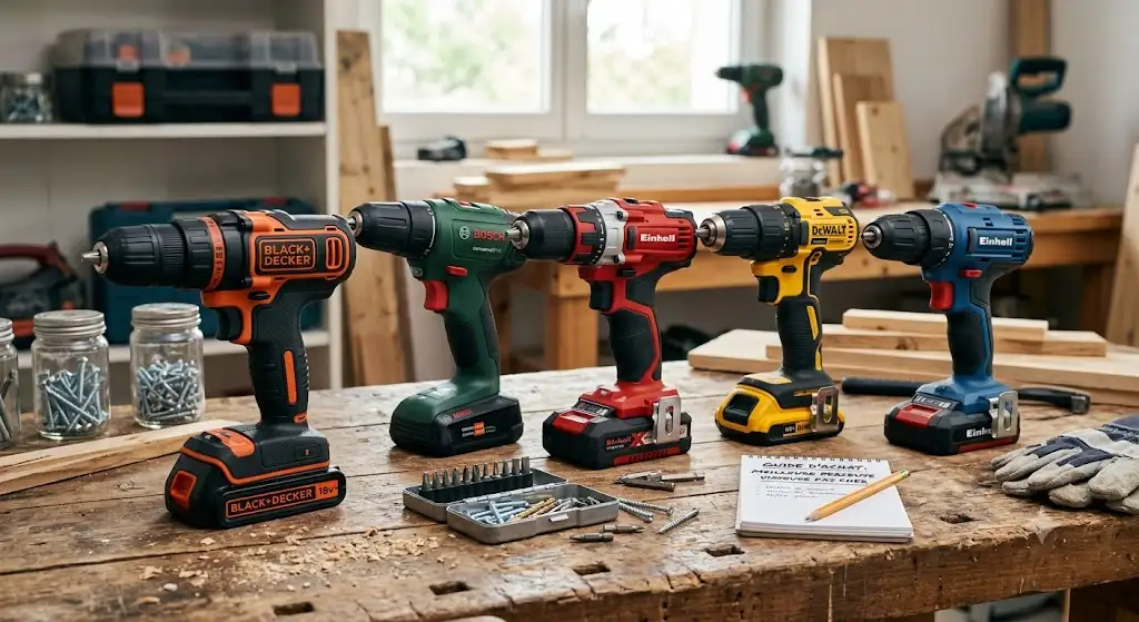 Sélection de la meilleure perceuse visseuse pas cher pour les travaux de bricolage à la maison.