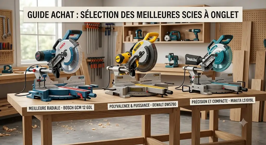 Sélection des meilleure scie à onglet pour les travaux de menuiserie et de bricolage