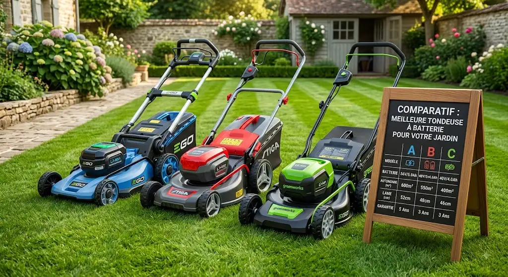 Comparatif des modèles pour choisir la meilleure tondeuse batterie pour son jardin