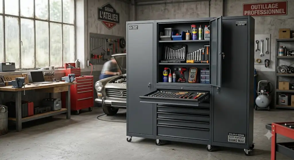 La meilleure armoire à outils métallique pour ranger l'équipement dans un garage ou un atelier