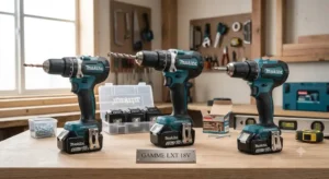 Comparatif visuel de la meilleure perceuse visseuse makita de la gamme LXT