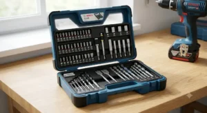 7. Coffret d'accessoires avec embouts de vissage et forets pour perceuse visseuse Bosch