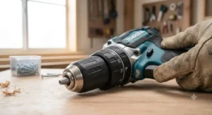 Bague de reglage de couple et selecteur de vitesse d une perceuse visseuse Makita 