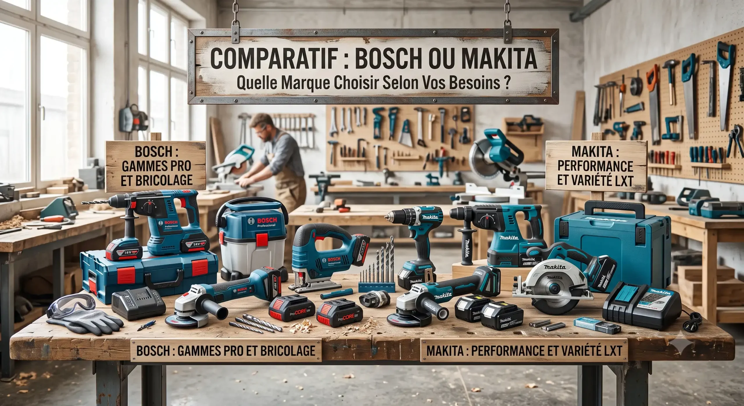 Comparatif d'outillage électroportatif entre bosch ou makita quelle marque choisir selon ses besoins