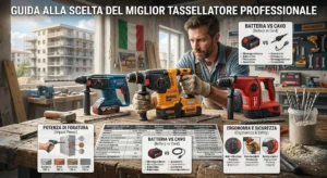 Illustrazione dei criteri principali per scegliere il miglior tassellatore professionale per lavori edili