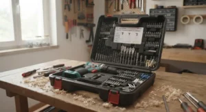 Valigetta con punte e accessori inclusi con un trapano economico perfetto per chi cerca il miglior trapano a meno di 100 euro 

