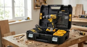 Set trapano DeWalt completo con valigetta rigida TSTAK e punte di ricambio