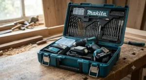 Set completo trapano Makita 18V con valigetta rigida e doppio pacco batterie
