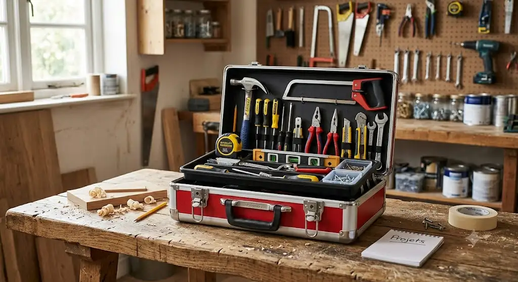 Guide pour bien débuter le bricolage chez soi avec une boîte à outils ouverte comment bien débuter le bricolage