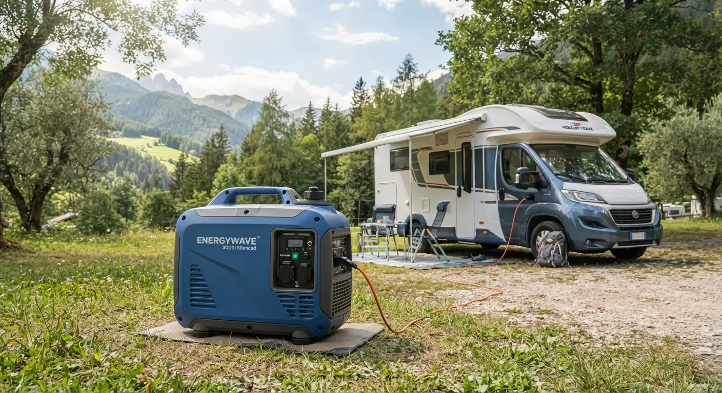 Generatore silenziato portatile ideale per camper e attivita all aperto