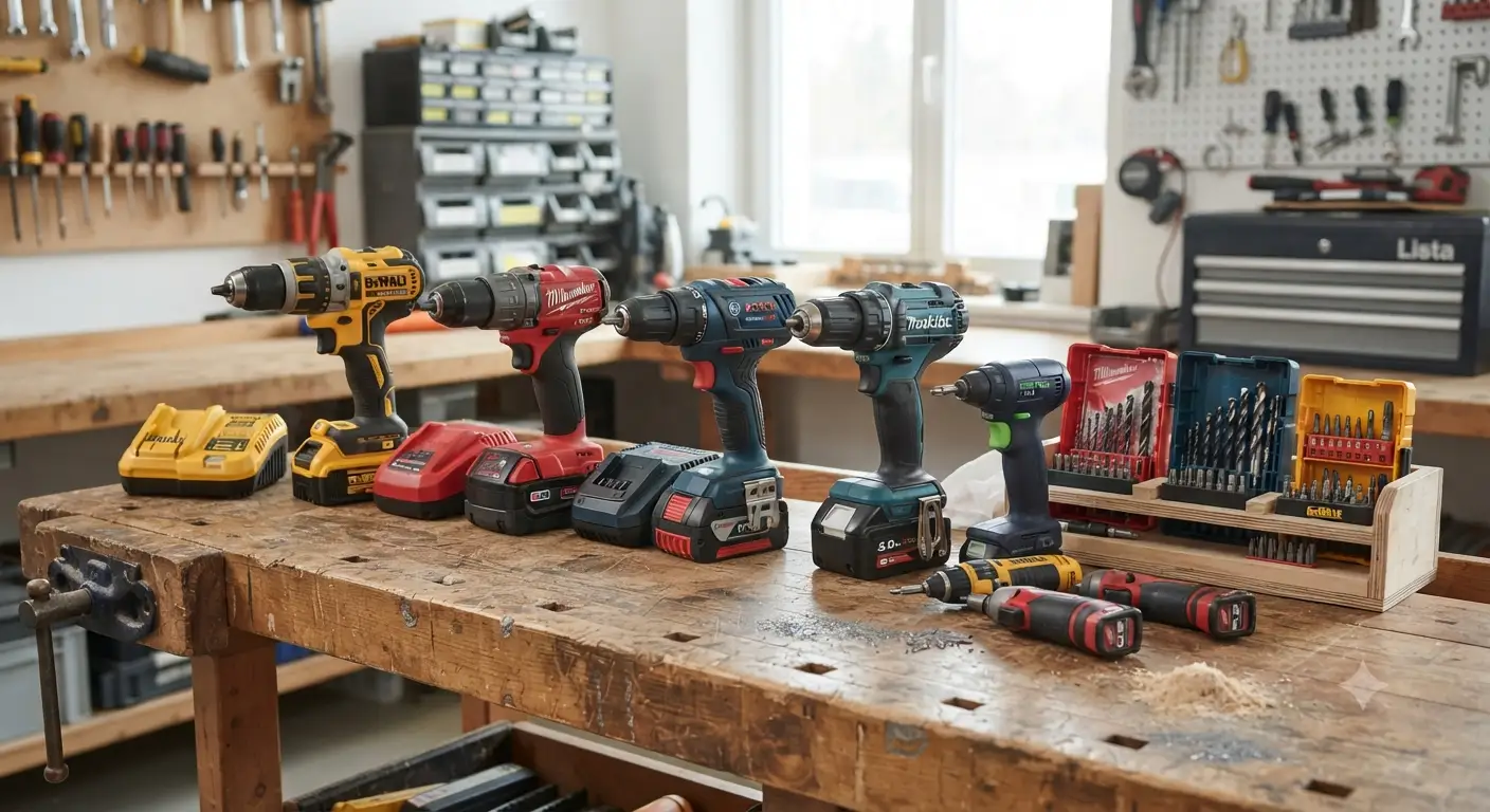 Guida completa ai migliori trapani avvitatori 2026 con panoramica dei modelli professionali e hobbistici.