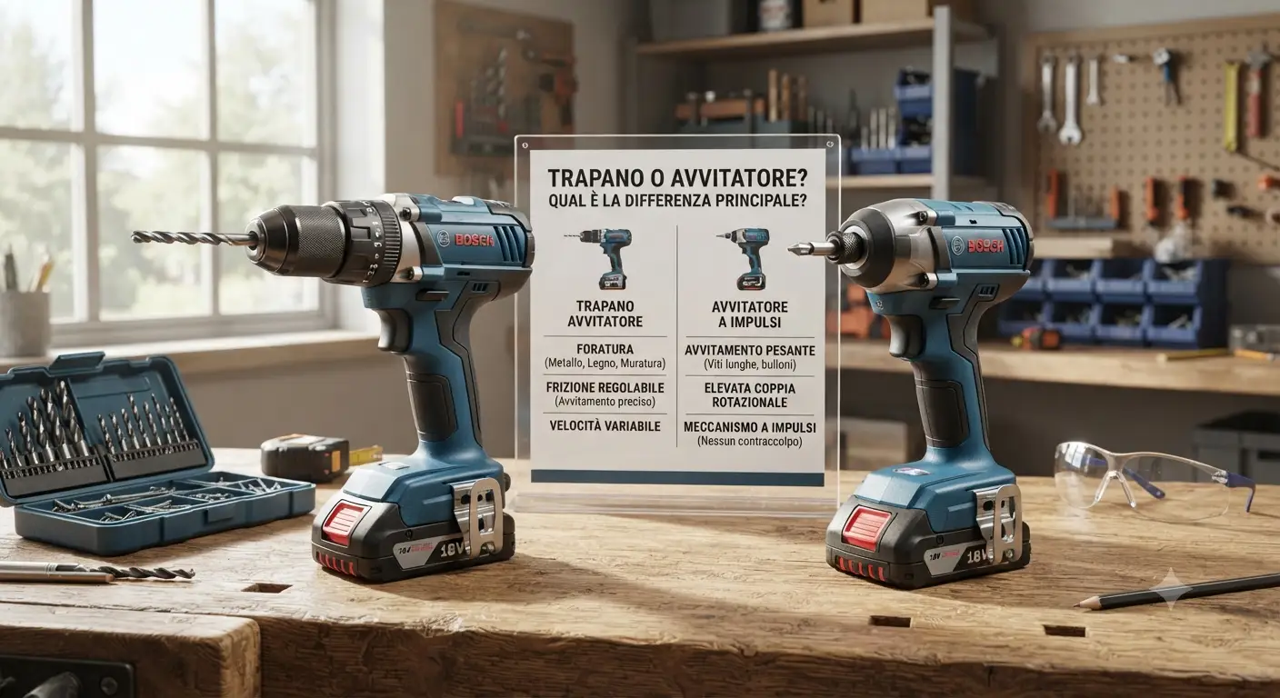 Confronto visivo tra trapano o avvitatore qual e la differenza principale per il fai da te